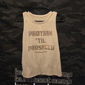 Burn Boot Camp Women's Gray Muscle Tee